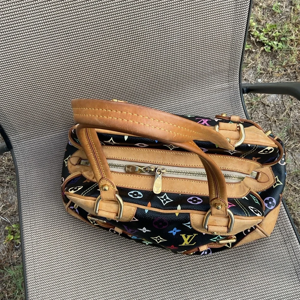 🌟Louis Vuitton🌟black multi Murakami Claudia AS4088